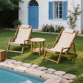 Outdoor Patio Folding Lounge Chair – Waterproof & UV Resistant Garden Recliner for Poolside, Beach & Resort Use