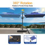 Heavy-Duty Cantilever Umbrella with Cross Base — Powder-Coated Aluminium Frame for Garden, Patio & Poolside