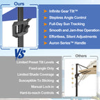 Cantilever Umbrella with Integrated Solar LED Bead Lights for Patios, Poolside Lounging & Garden Evenings