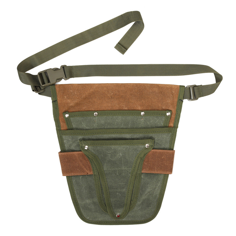 Heavy-Duty Canvas Garden Tool Belt – Multi-Pocket Waist Bag for Outdoor Gardening