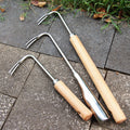 Stainless Dandelion Weeder with Wooden Handle