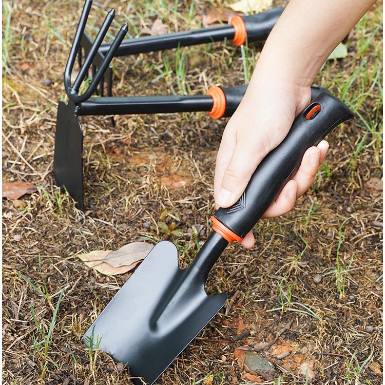 Garden Hand Tool Set — Trowel, Rake & Hoe