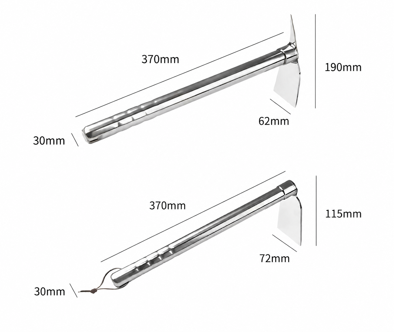Stainless Steel Garden Hoe & Weeding Rake – Dual-Purpose Hand Cultivator Tool for Planting, Loosening Soil & Removing Weeds