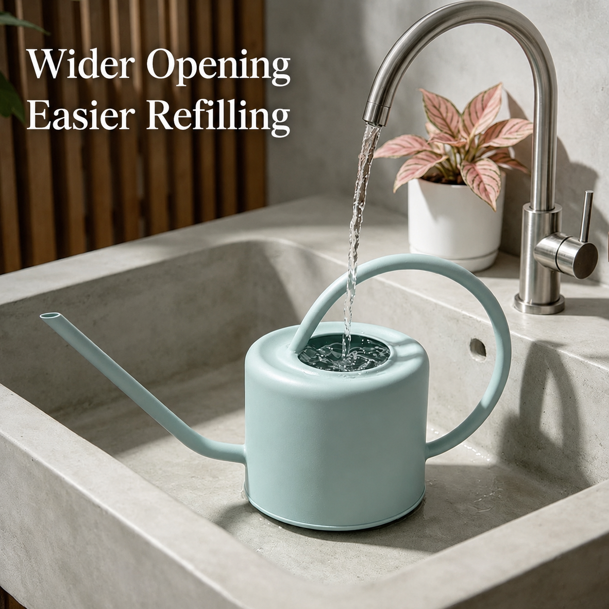 Long Spout Watering Can for Garden – Household Plant Watering Can with Precision Pour Spout for Balcony, Patio & Indoor Plants