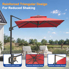 Heavy-Duty Cantilever Umbrella with Cross Base — Powder-Coated Aluminium Frame for Garden, Patio & Poolside