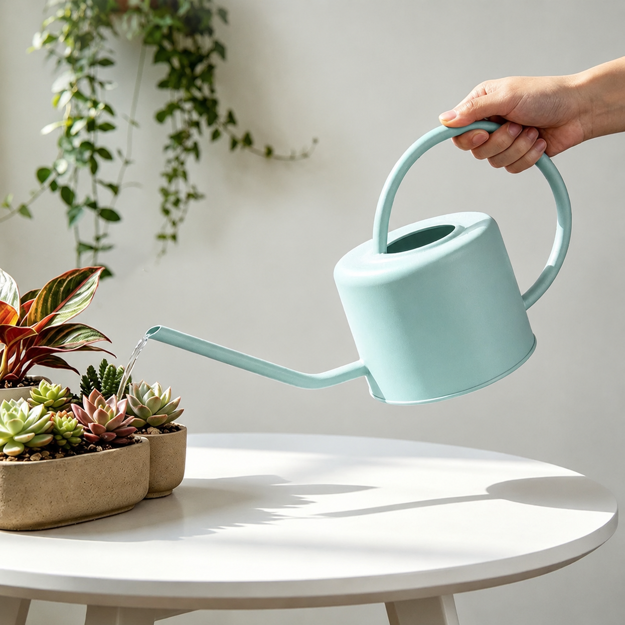 Long Spout Watering Can for Garden – Household Plant Watering Can with Precision Pour Spout for Balcony, Patio & Indoor Plants
